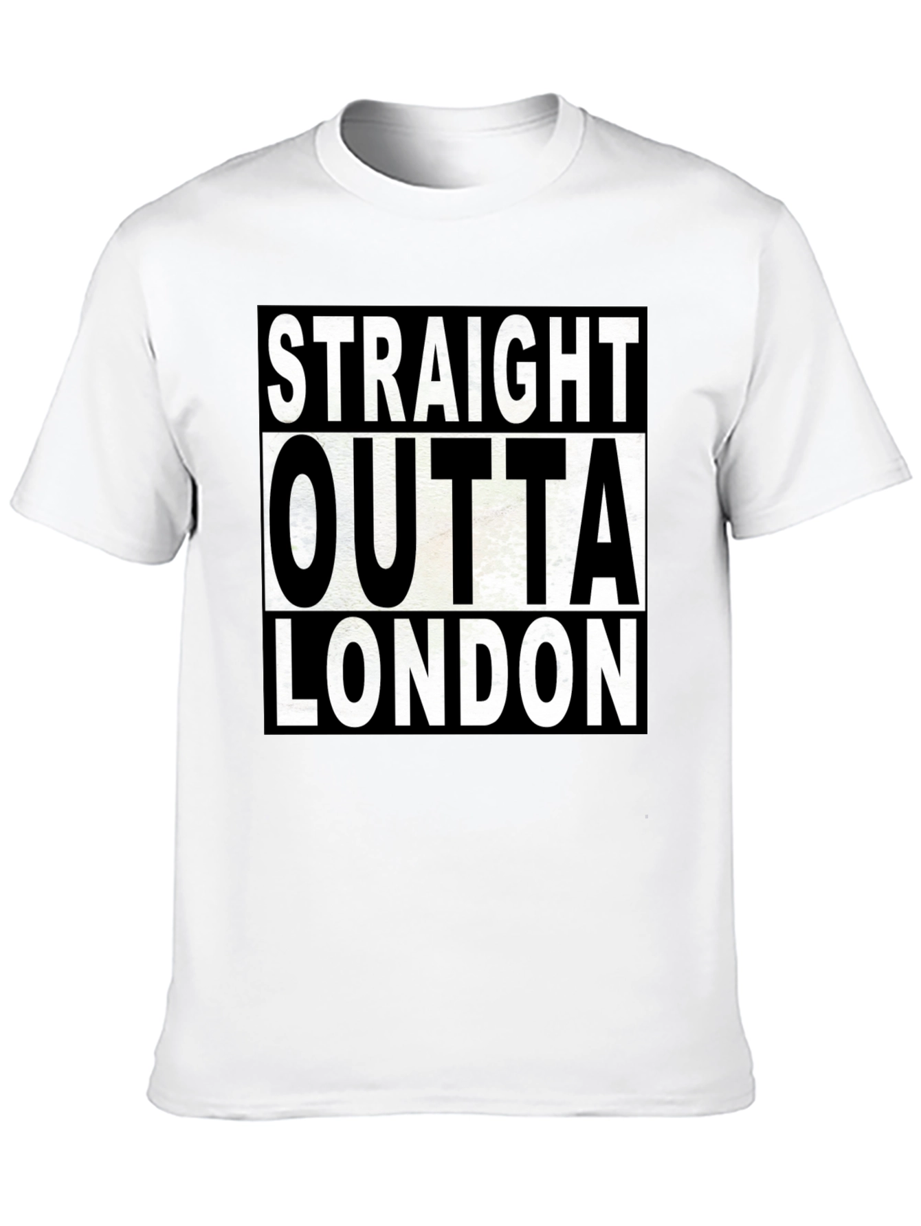 Black Straight Outta London T-Shirt view 10
