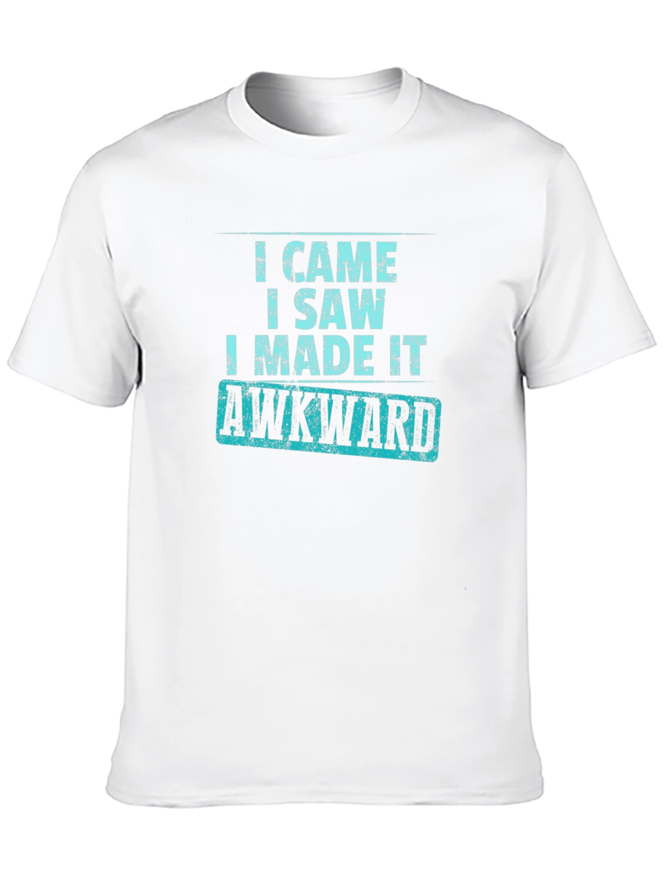 Black Awkward T-Shirt - Funny Slogan Tee view 10
