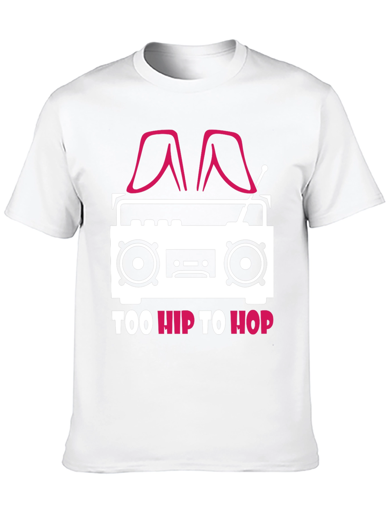 Black Too Hip To Hop T-Shirt - Novelty Graphic Tee view 10