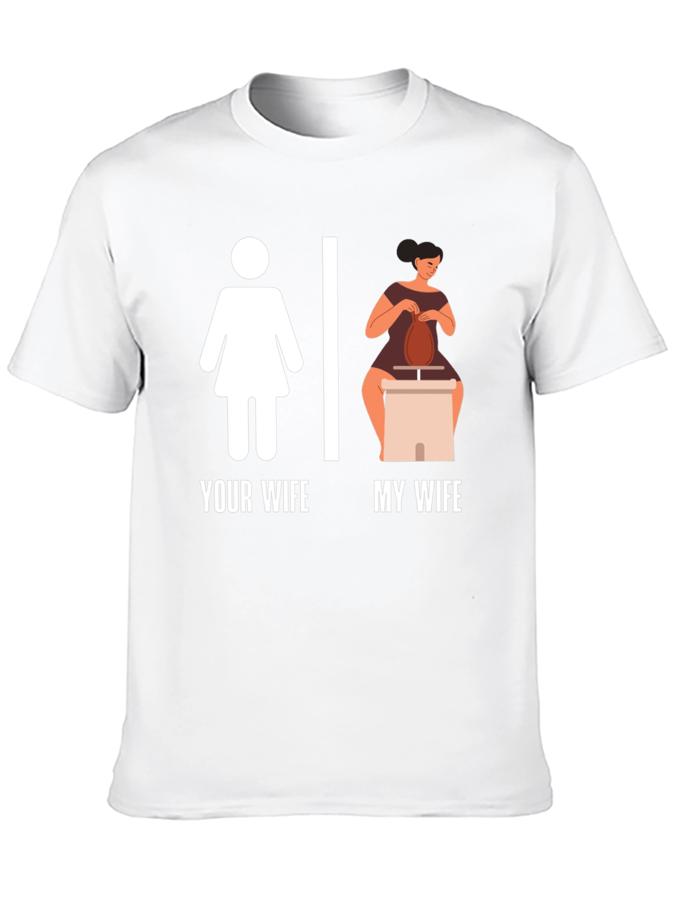 Black Your Wife My Wife T-Shirt Funny Pottery Graphic Tee view 10
