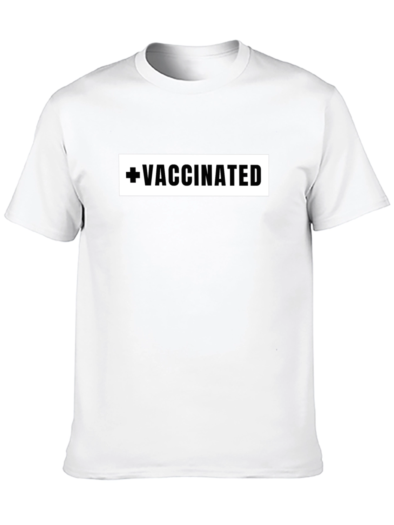 Black Vaccinated T-Shirt - Show Your Status! view 10