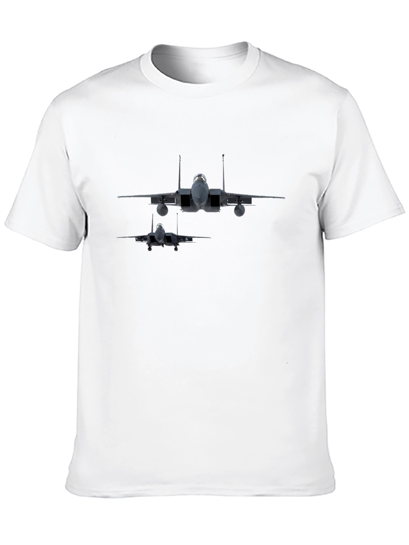 Black Jet Fighter Graphic Print Tee - Black view 10
