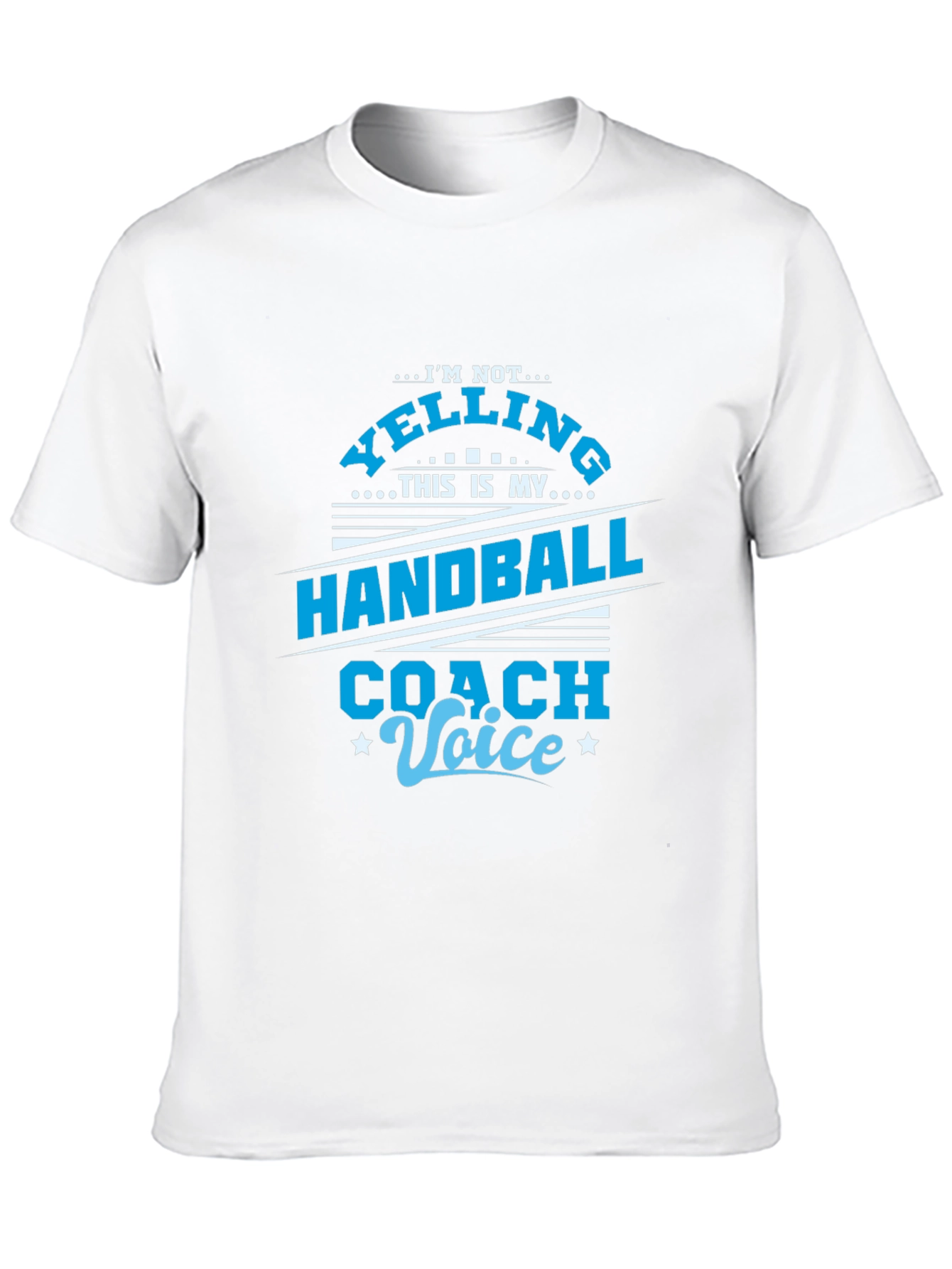 Black Handball Coach Voice T-Shirt - Funny Sports Tee view 10