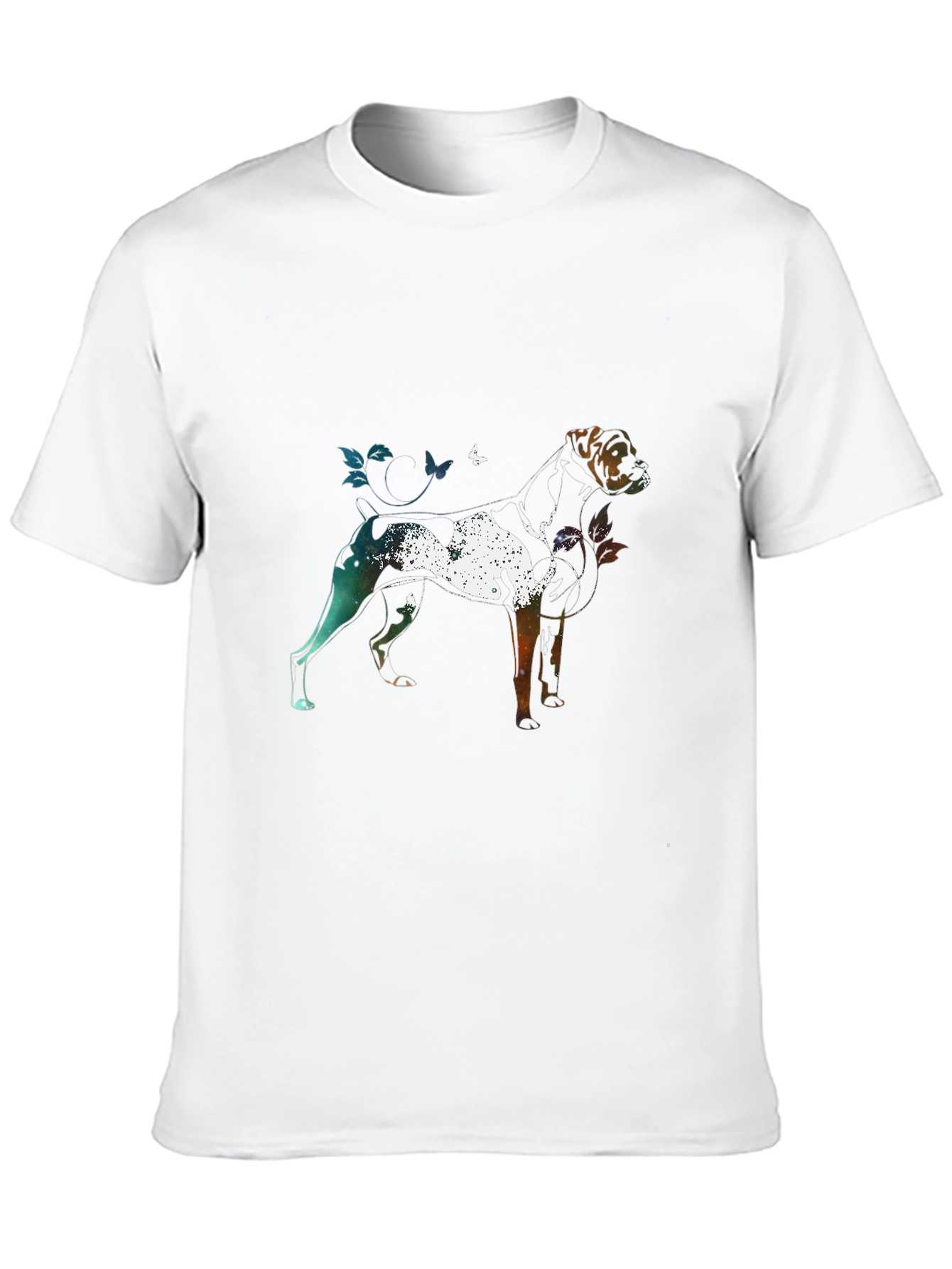 Black Dog Silhouette Art Graphic T-Shirt view 10