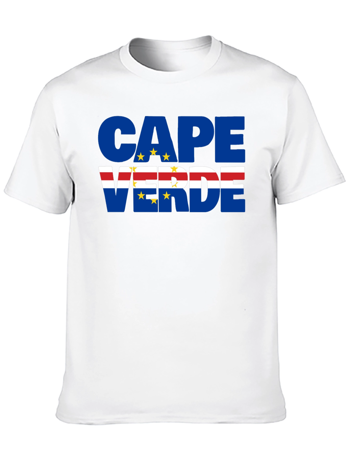 Cape Verde Flag T-Shirt Black - 10