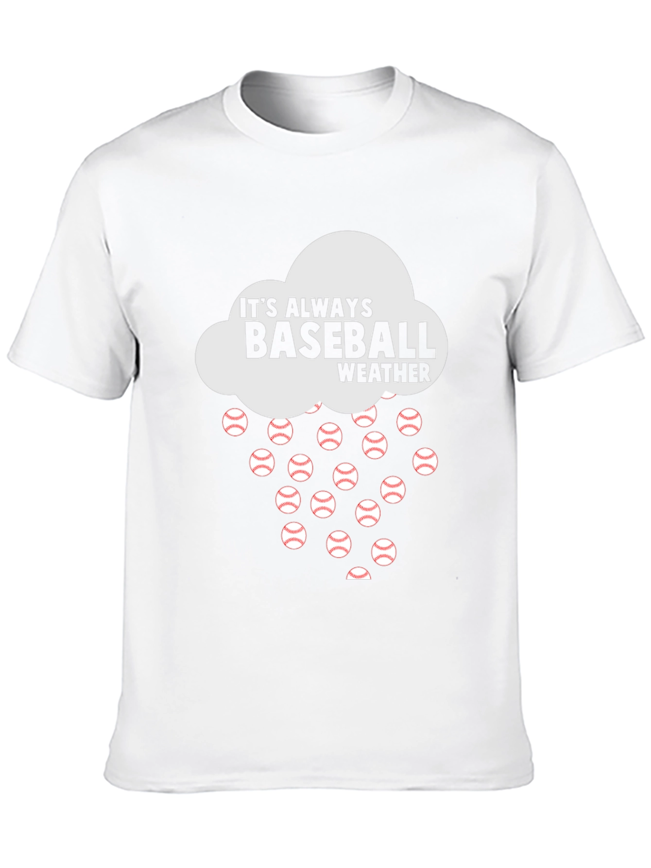 Black It's Always Baseball Weather T-Shirt view 10