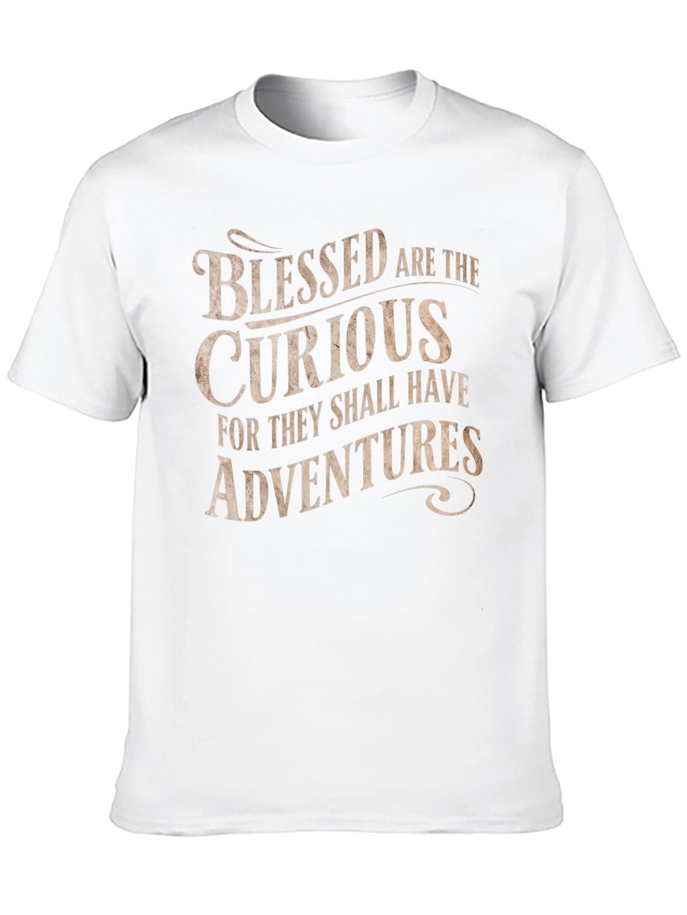 Black Blessed are the Curious T-Shirt - Adventure Seeker view 10