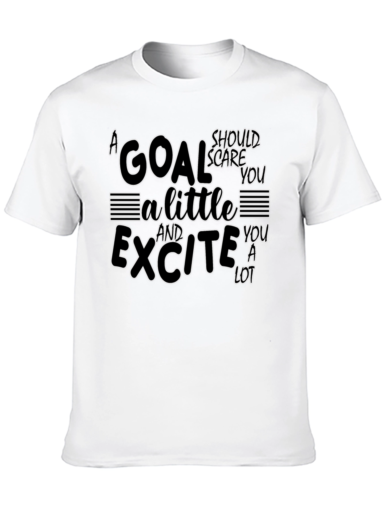 Black Motivational Goal Setting T-Shirt view 10