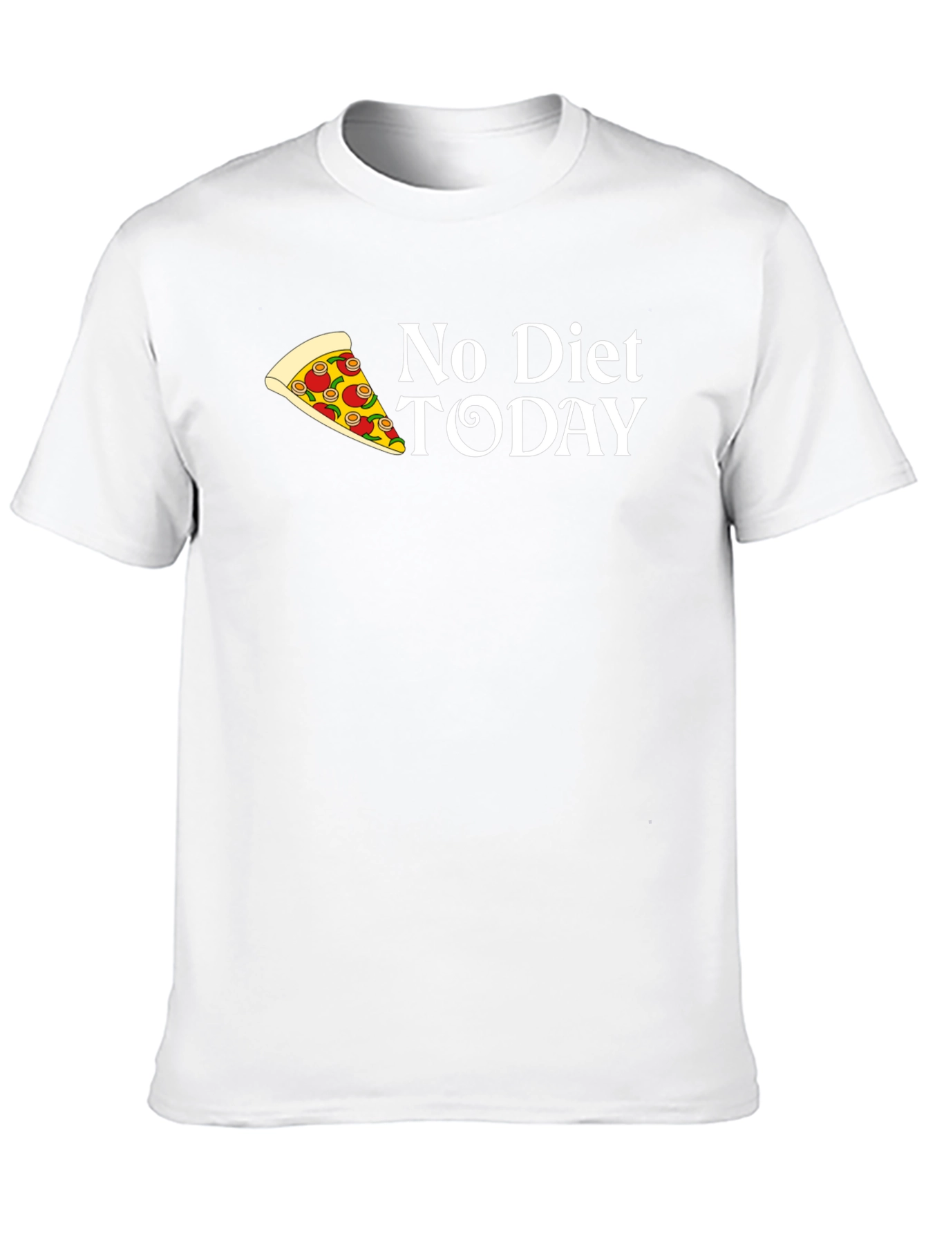 Black No Diet Today Pizza Graphic Tee view 10