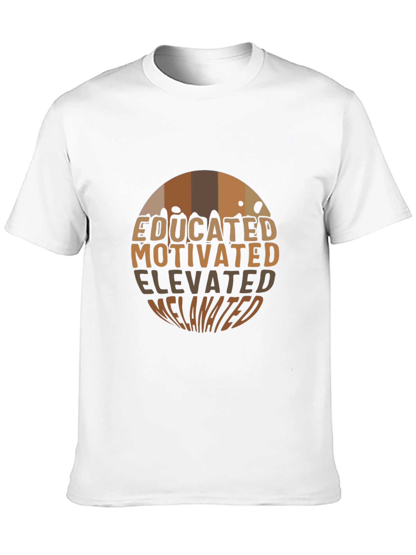Black Educated Motivated Elevated Melanin T-Shirt view 10