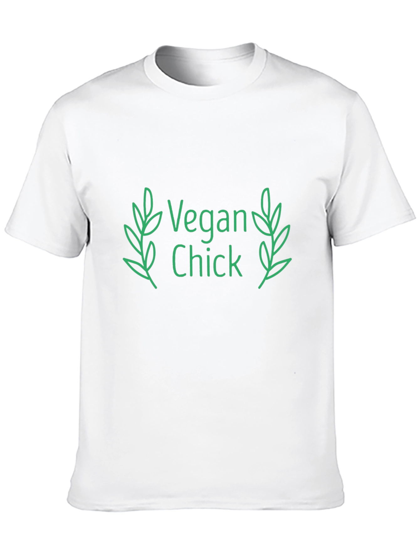 Black Vegan Chick Tee - Black Cotton T-Shirt view 10