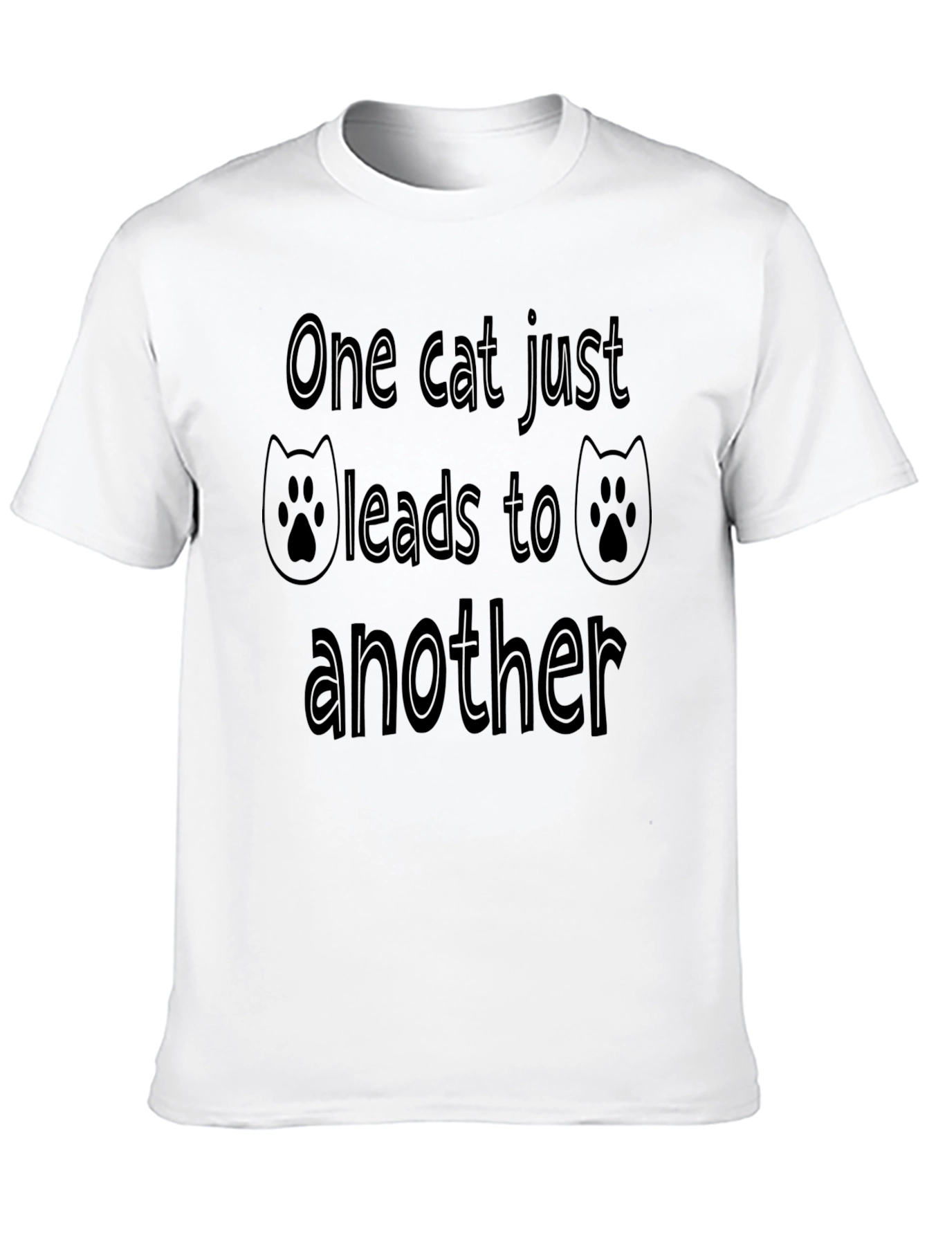 Black One Cat Leads to Another - Novelty Graphic Tee view 10