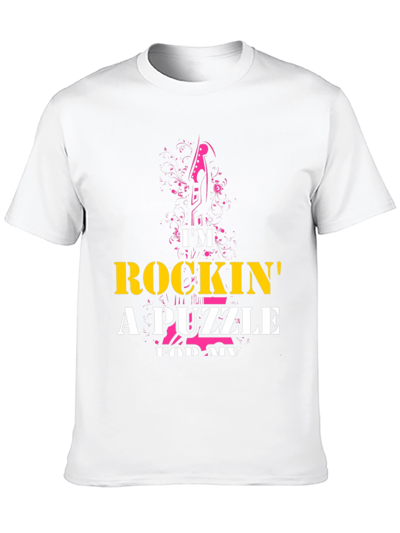 Rockin' a Puzzle T-Shirt - Unique Graphic Tee - 10