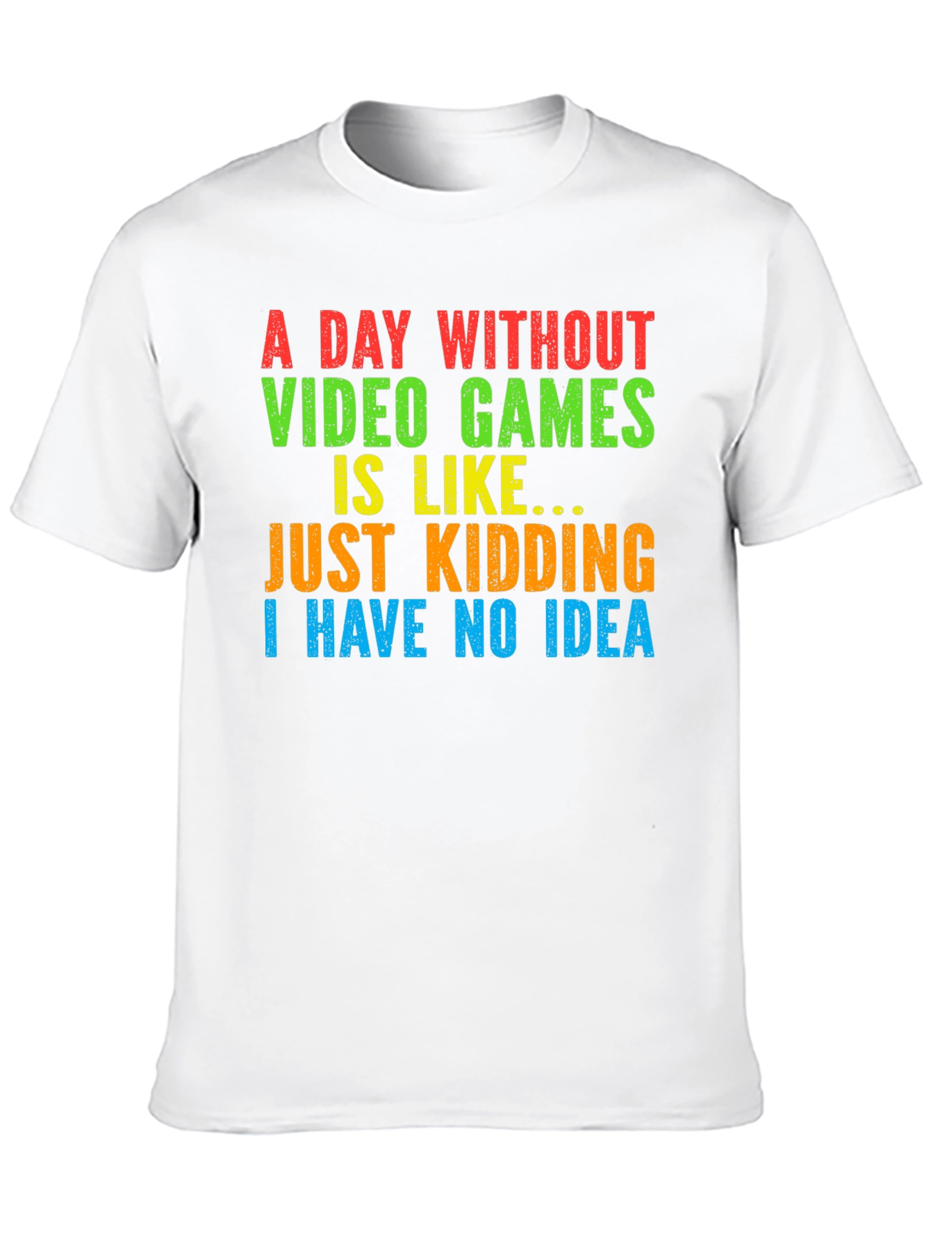 Black A Day Without Video Games T-Shirt - Funny Gamer Tee view 10