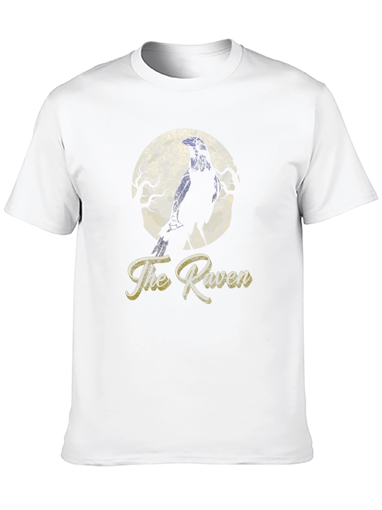 Black Raven Graphic Print T-Shirt - Classic Style view 10