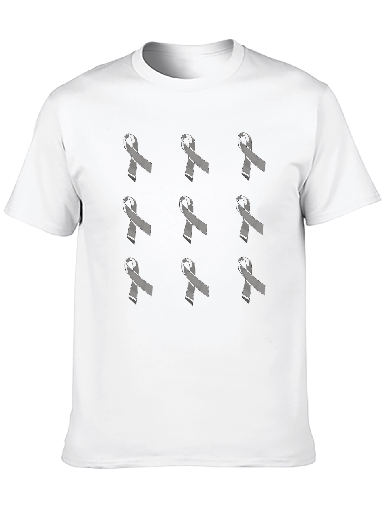 Black Awareness Ribbon Patterned T-Shirt view 10