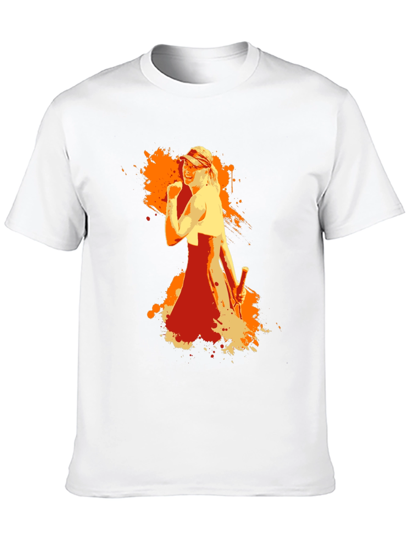 Black Tennis Star Graphic Tee - Sporty Style view 10