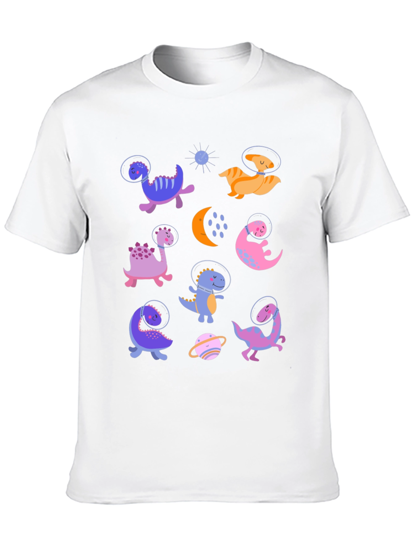 Black Dino Astronauts Graphic Tee - Black view 10