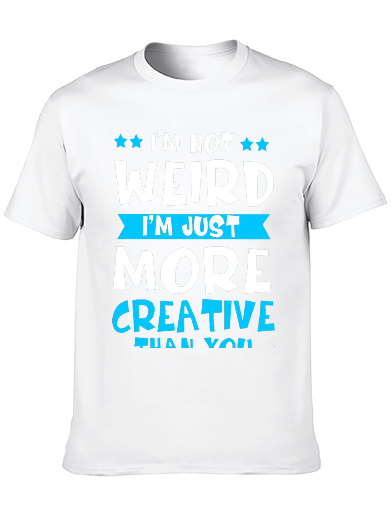 Black I'm Not Weird T-Shirt view 10