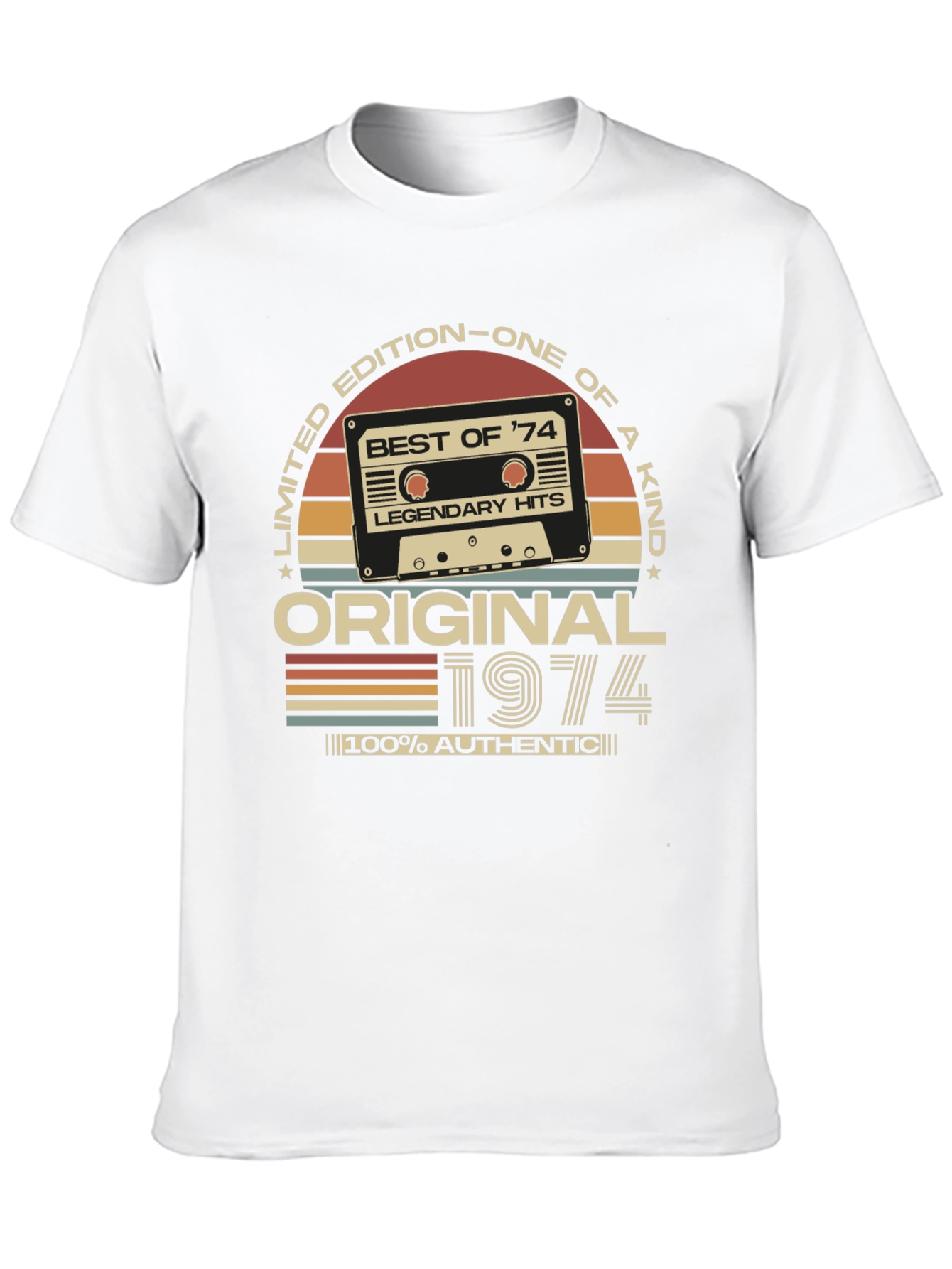 Black Vintage 1974 Birthday T-Shirt - Limited Edition view 10