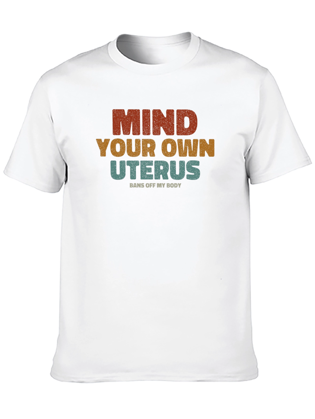Black Mind Your Own Uterus Graphic T-Shirt view 10