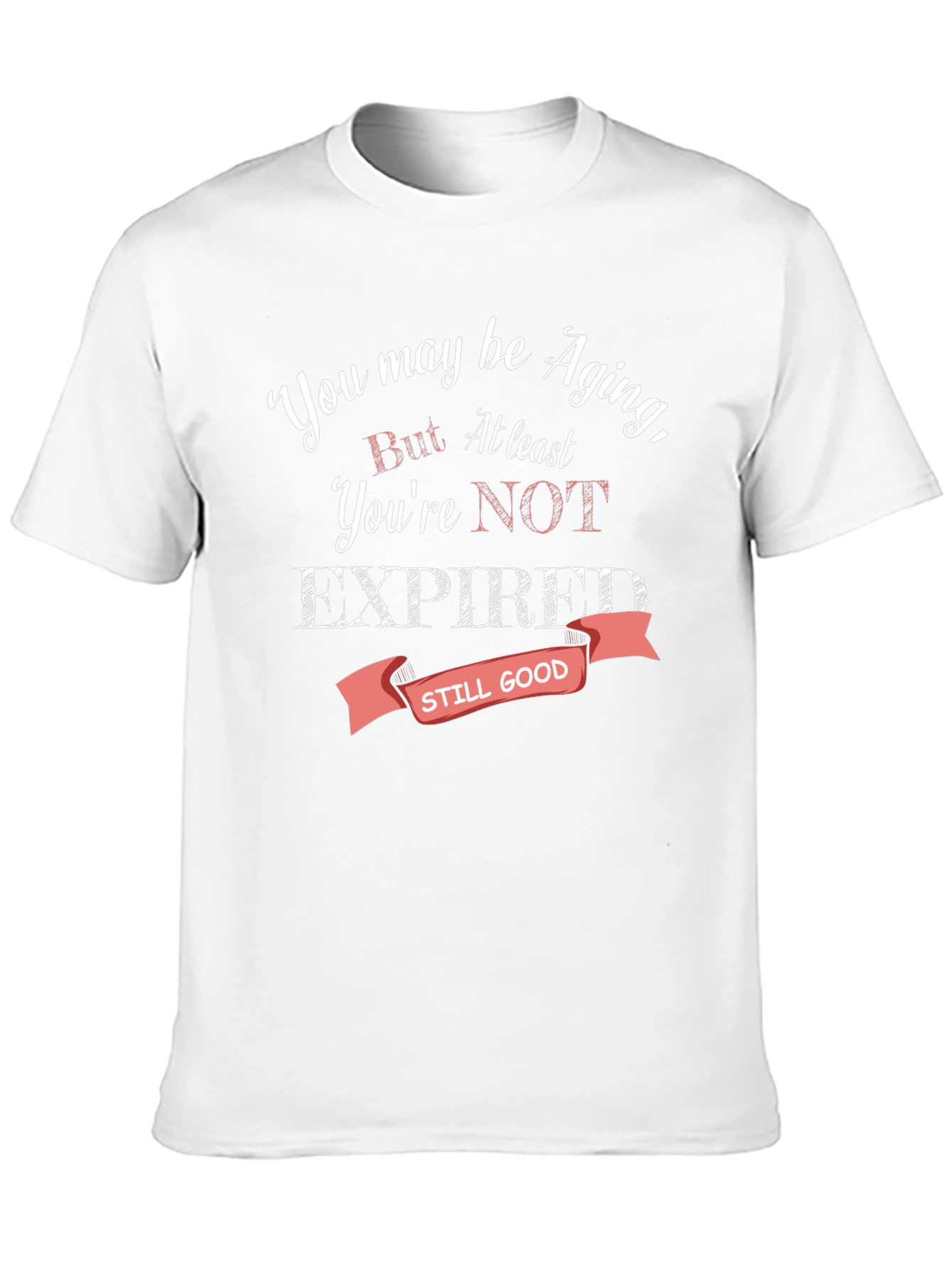 Black Funny Aging T-Shirt - Not Expired Still Good view 10