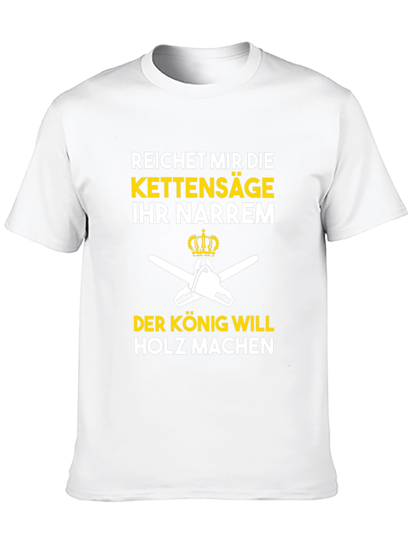 Black Reichet Mir Die Kettensäge Funny T-Shirt view 10