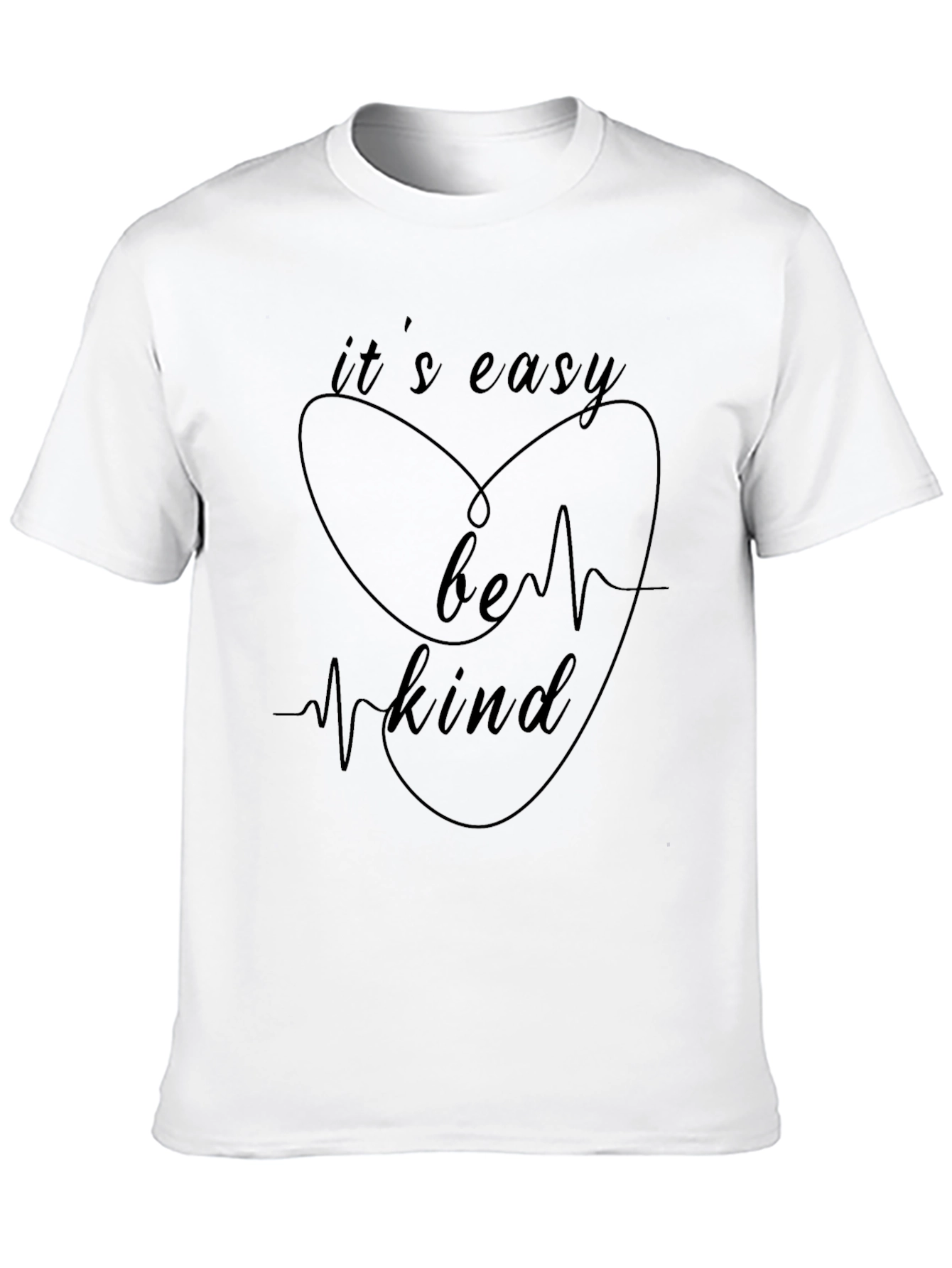 Black It's Easy Be Kind Graphic Tee - Black view 10