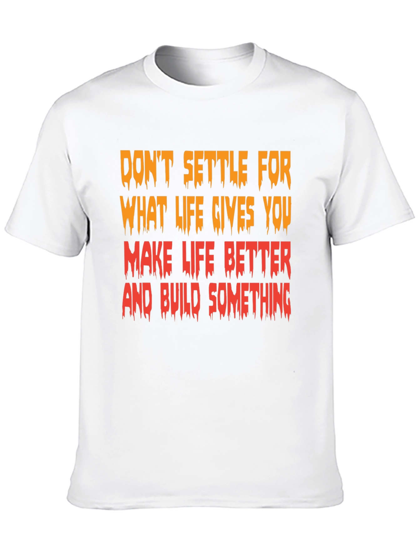 Black Motivational Graphic T-Shirt - "Make Life Better" view 10