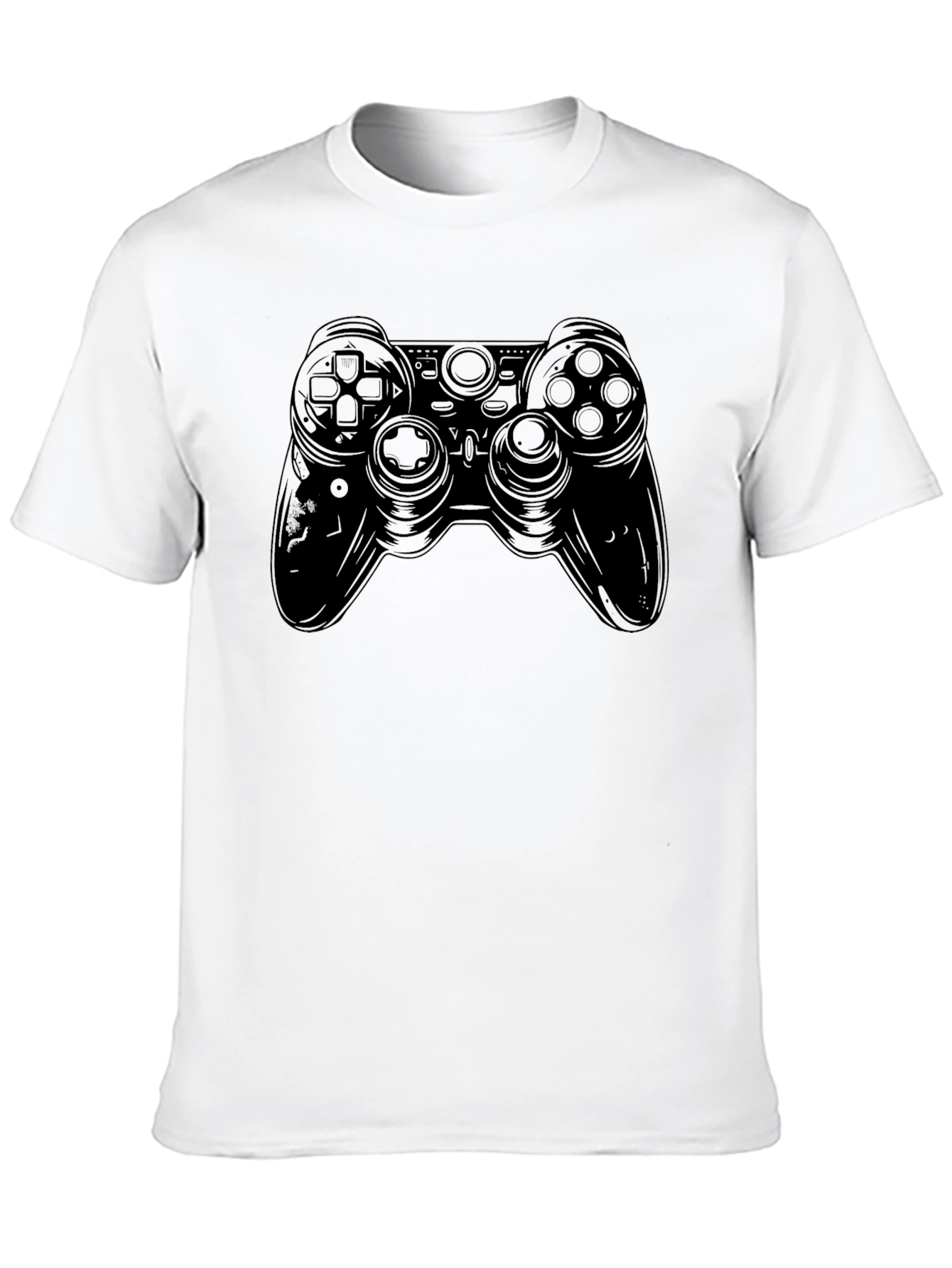 Black Gaming Controller Graphic Tee - Black view 10