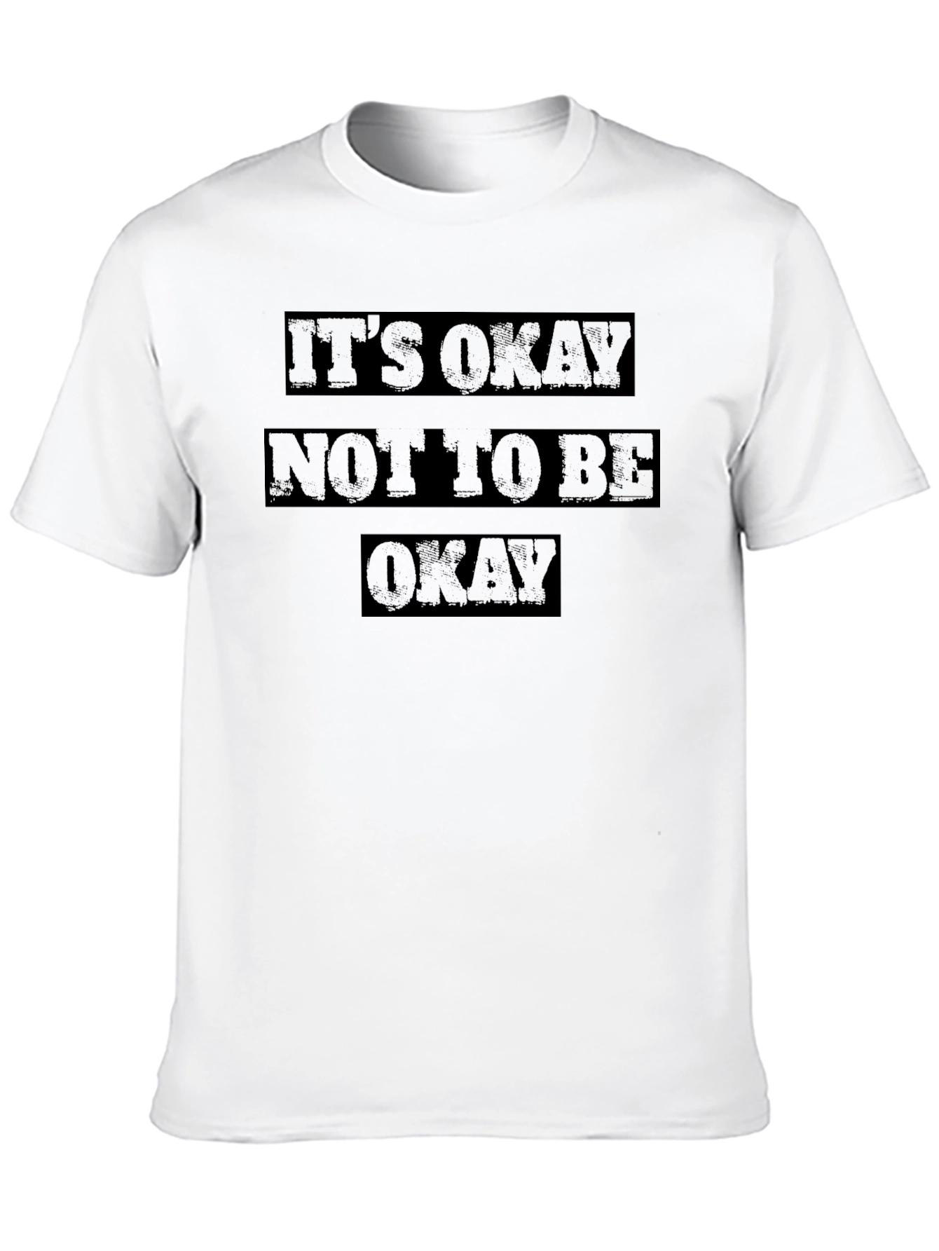 Black It's Okay Not To Be Okay Graphic Tee view 10