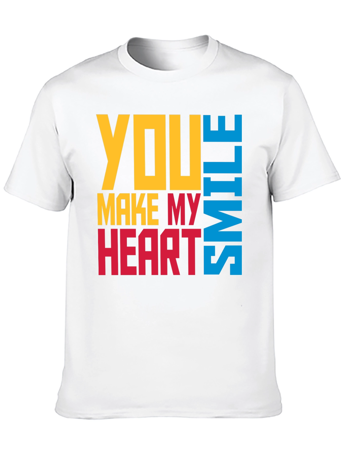 Black You Make My Heart Smile Graphic T-Shirt view 10