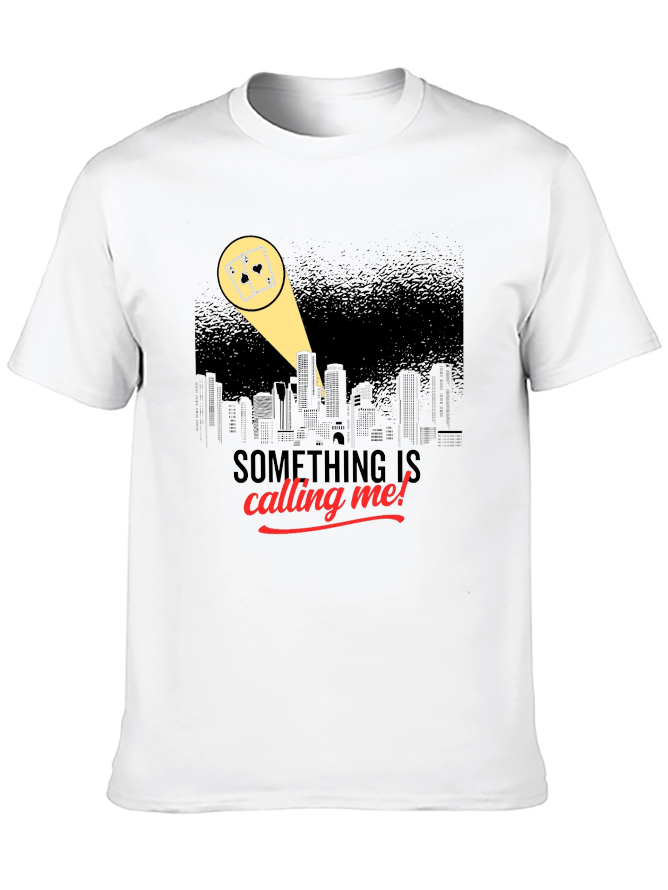 Black Calling Me T-Shirt - Gambling Spotlight Design view 10