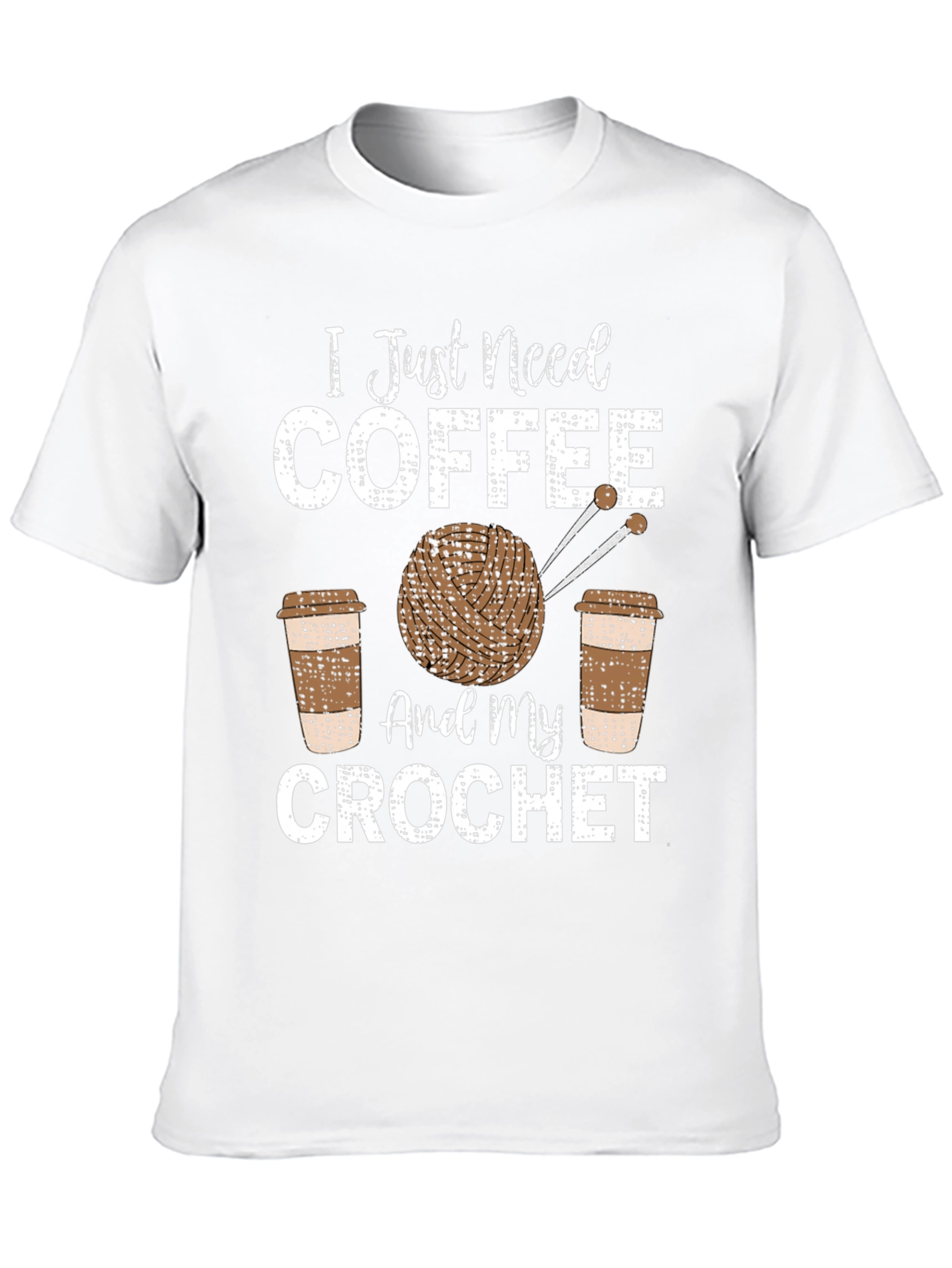 Black Coffee and Crochet T-Shirt - Hobby Lover's Tee view 10