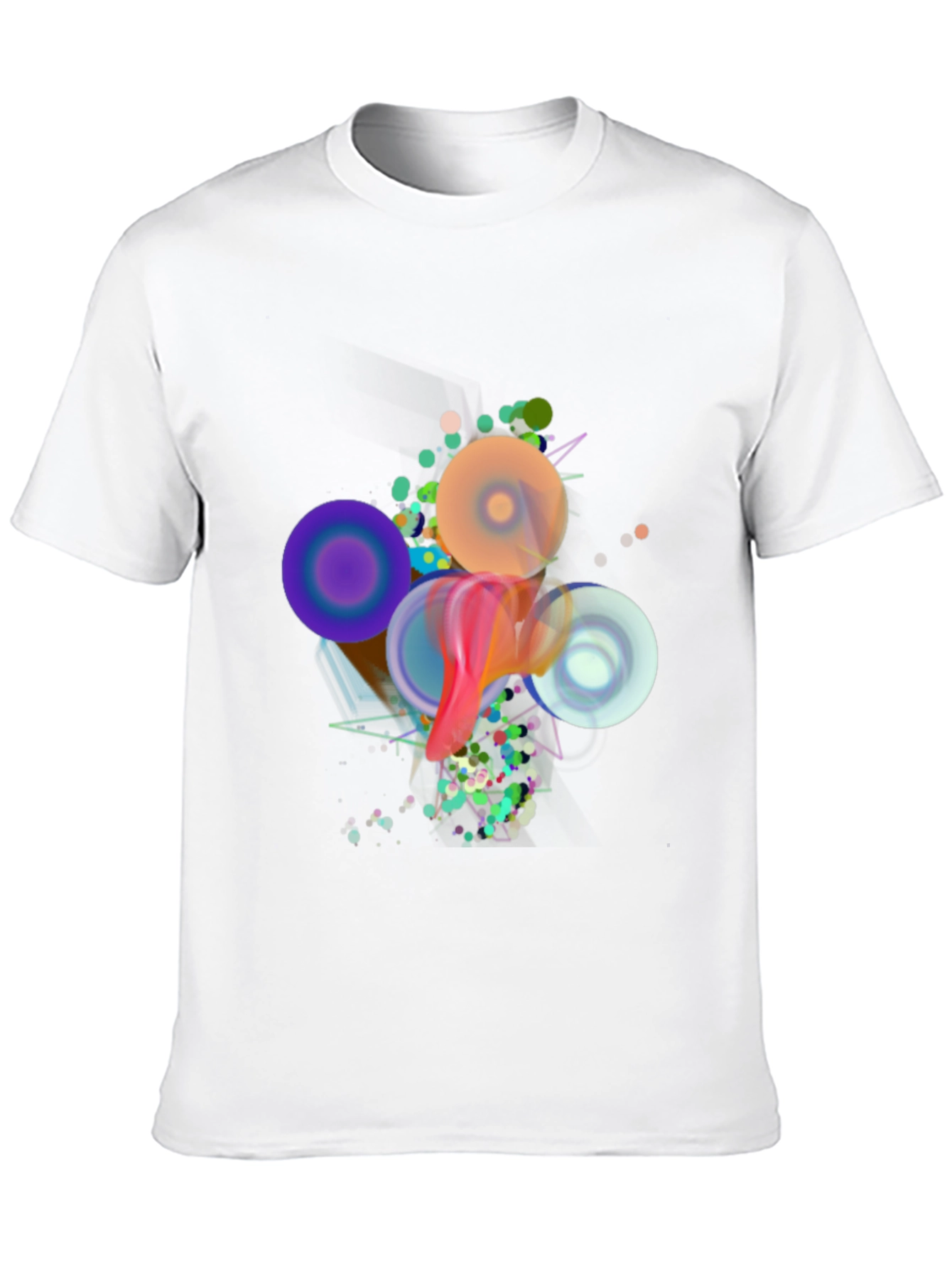 Black Abstract Art Black T-Shirt view 10