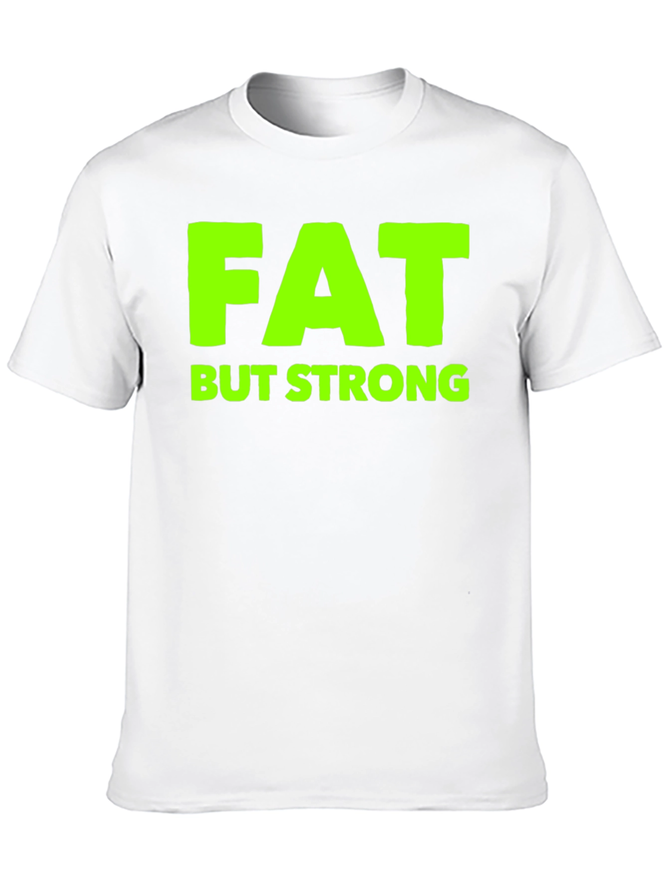Black Fat But Strong Graphic Tee - Black view 10