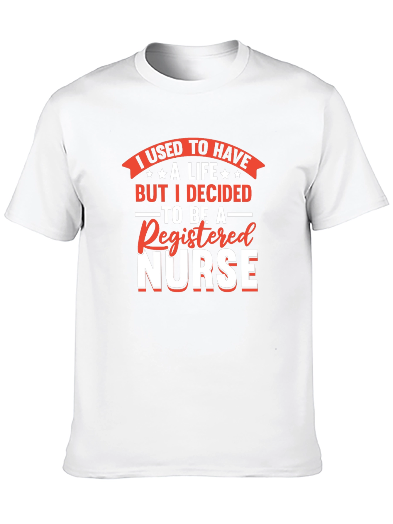 Black Registered Nurse T-Shirt - I Used to Have a Life view 10