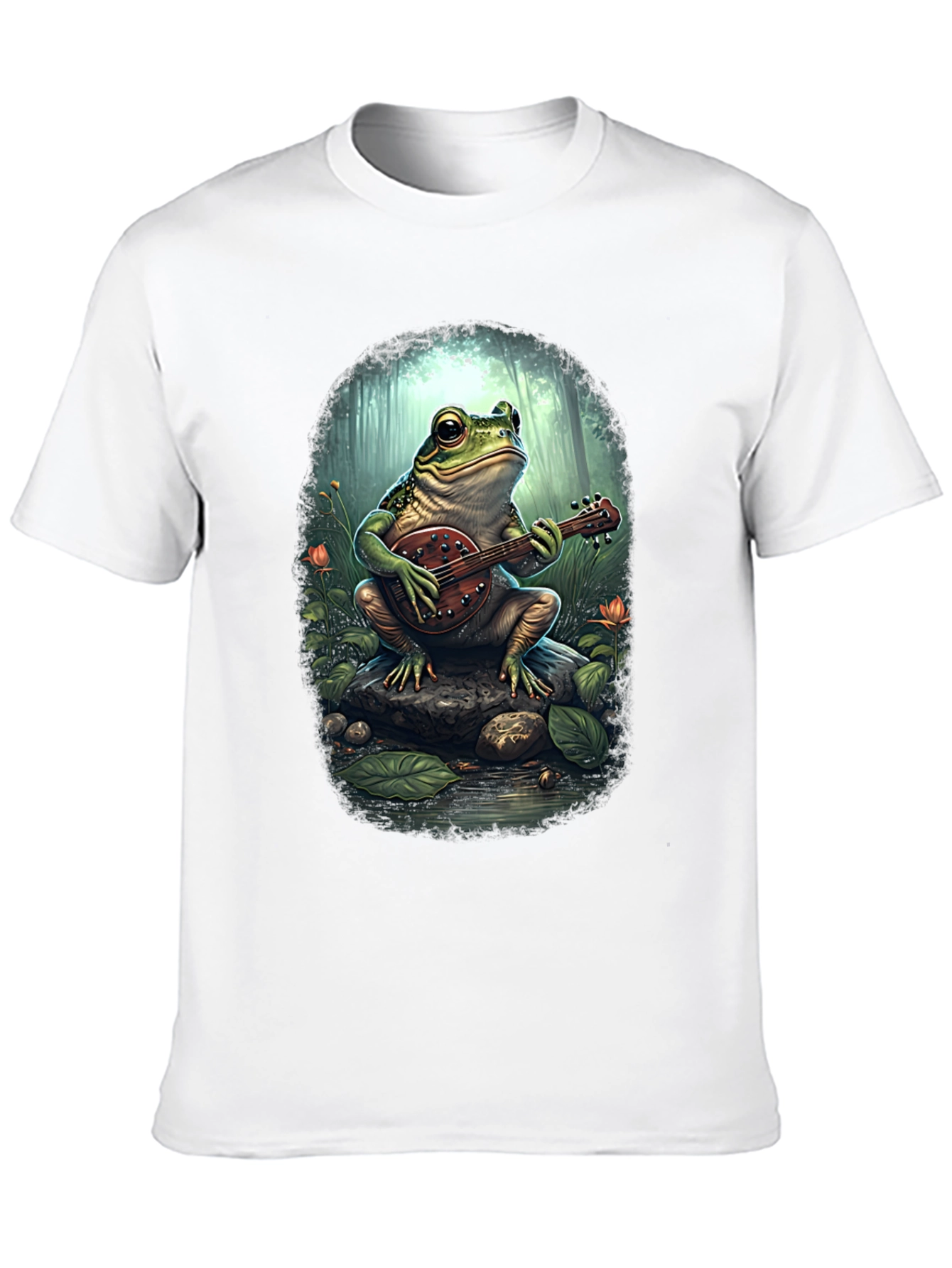 Black Frog Banjo T-Shirt - Musical Amphibian Tee view 10
