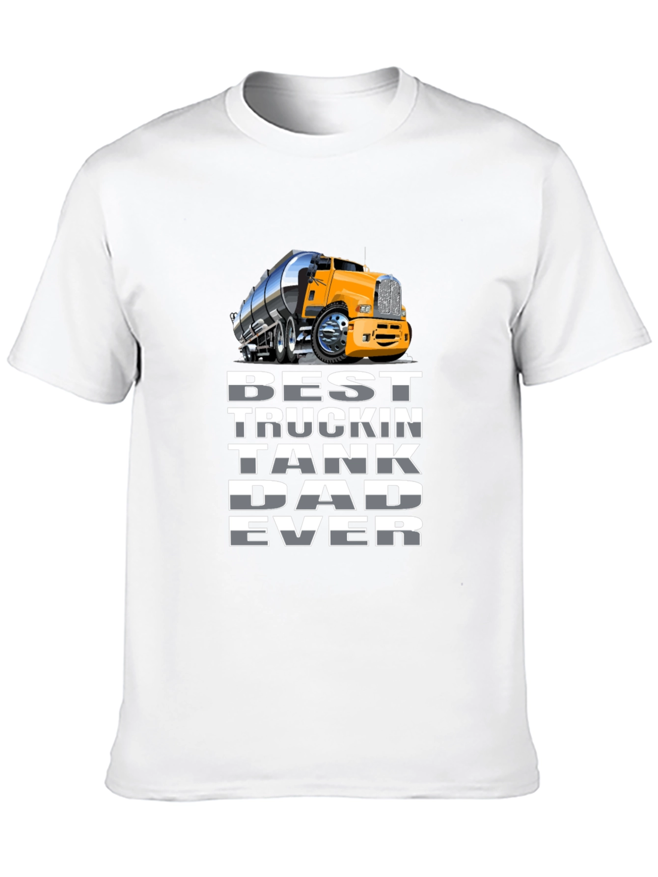 Black Best Truckin' Tank Dad Ever T-Shirt view 10