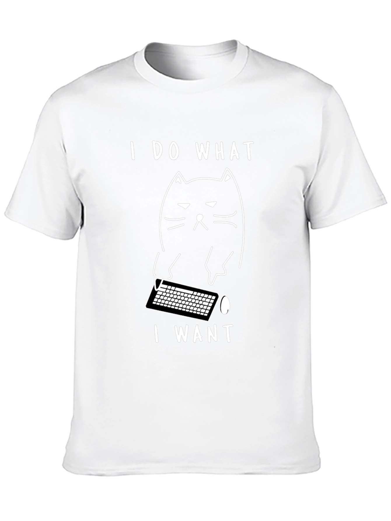 Black Funny Cat I Do What I Want Black T-Shirt view 10