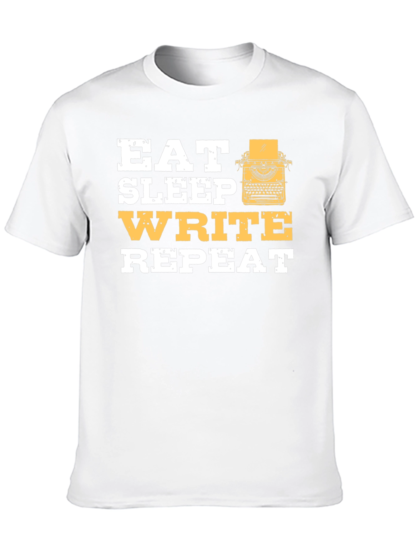 Black Eat Sleep Write Repeat T-Shirt - Writer's Gift view 10