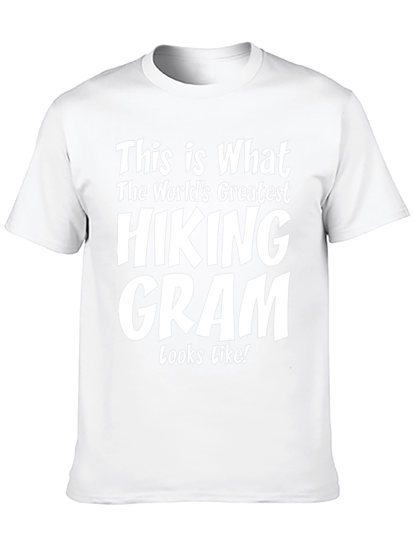 Black Hiking Gram T-Shirt - World's Greatest view 10