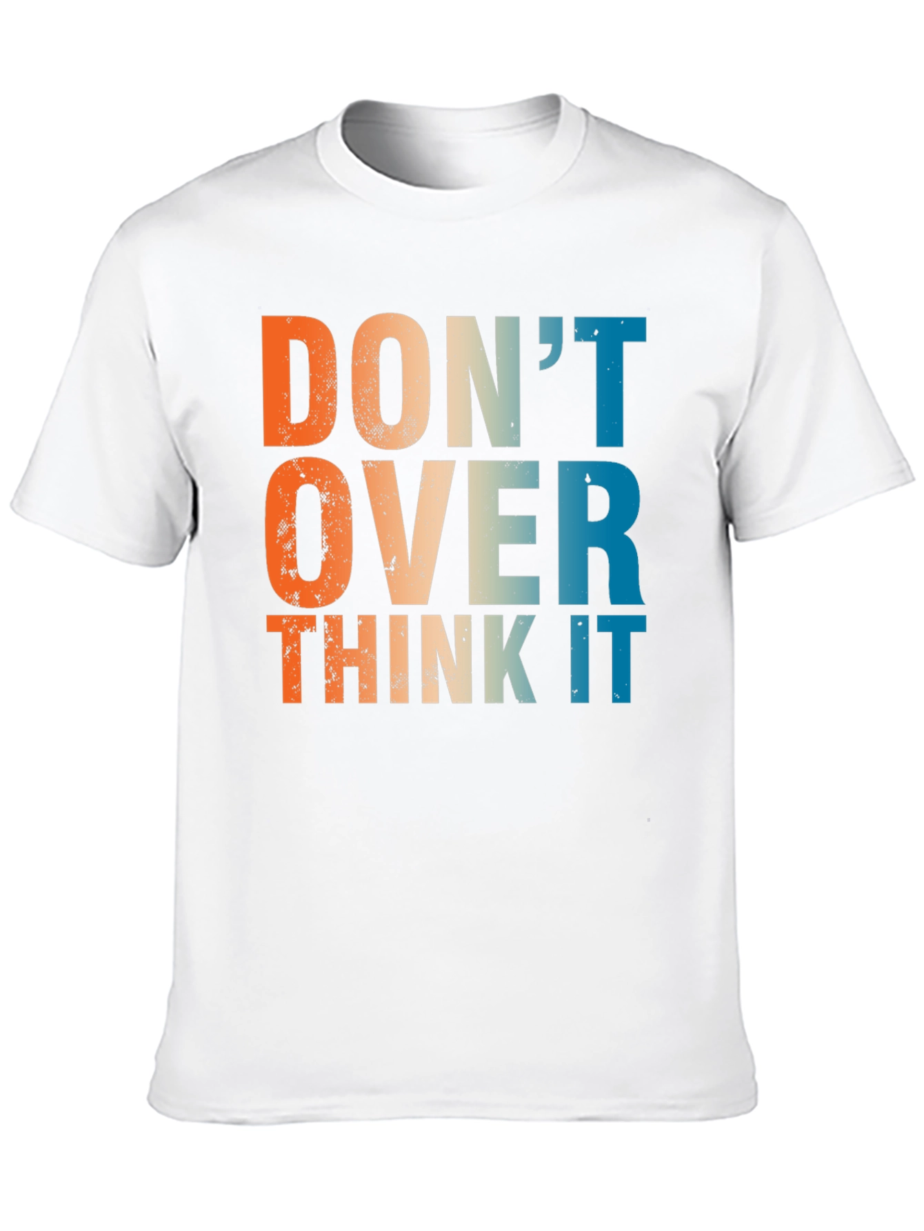 Black Don't Over Think It - Retro Graphic T-Shirt view 10