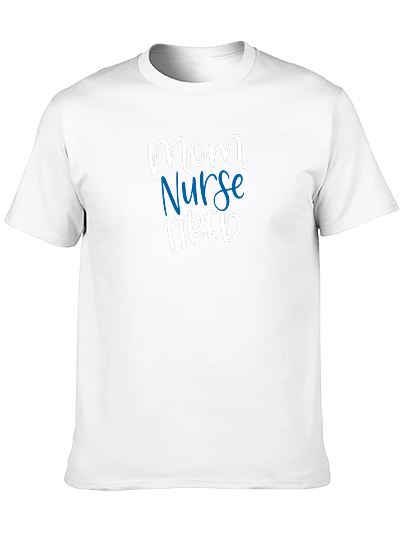 Black Mom Nurse Tired T-Shirt - Unisex Graphic Tee view 10