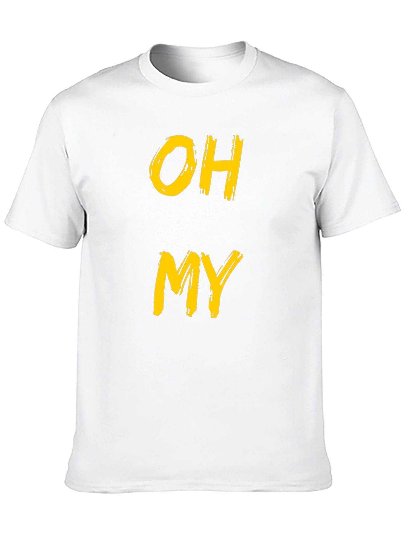 Black Oh My Graphic Tee - Funny Casual T-Shirt view 10