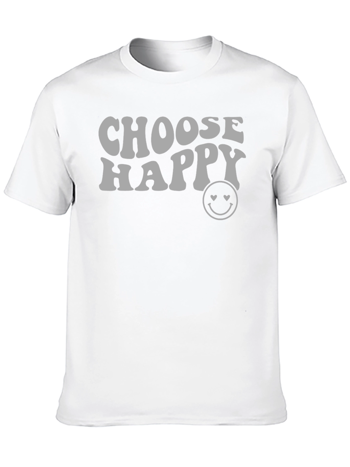 Black Choose Happy Graphic T-Shirt - Positive Vibes Tee view 10