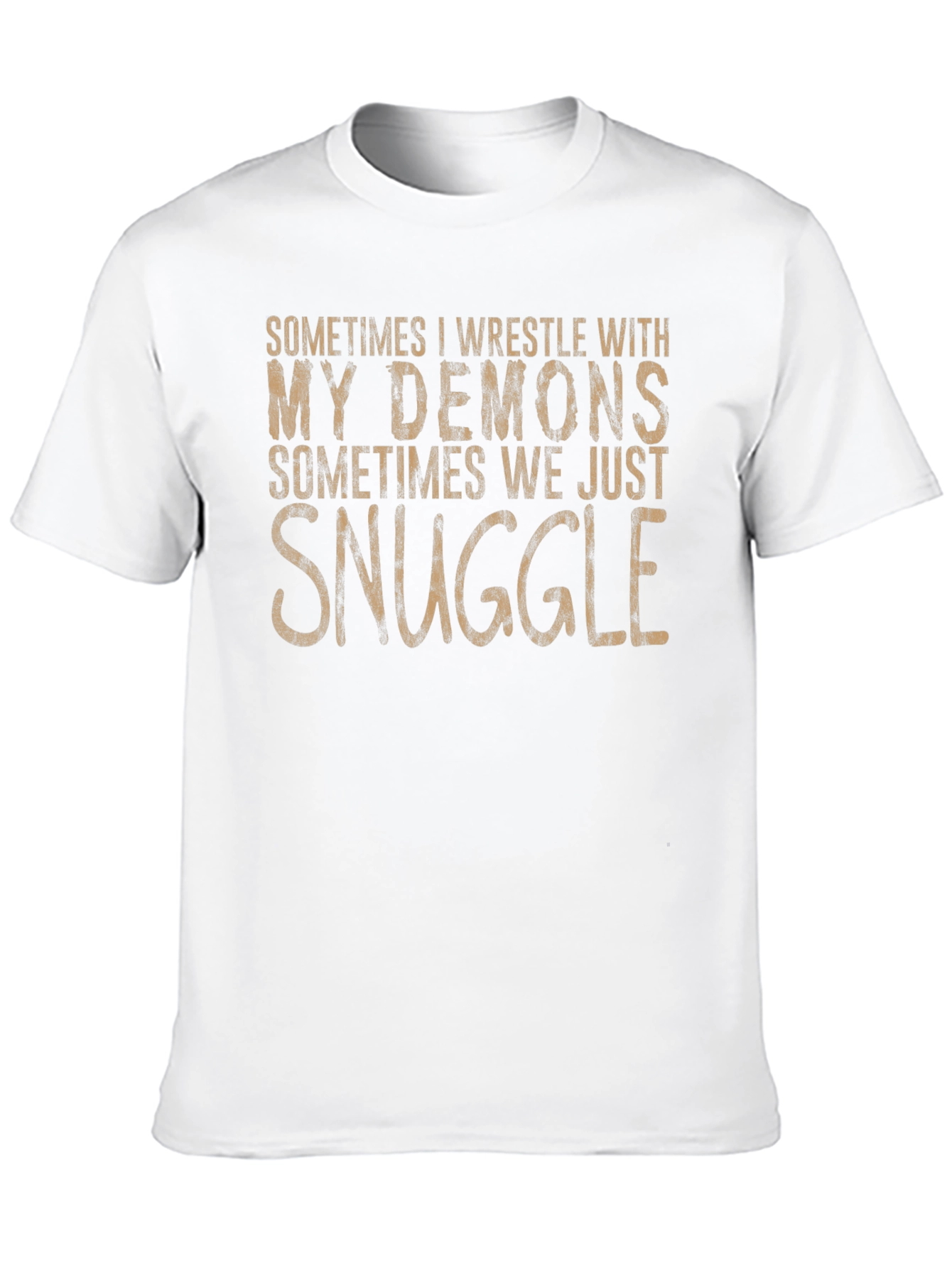 Black Demons Snuggle T-Shirt - Funny Graphic Tee view 10