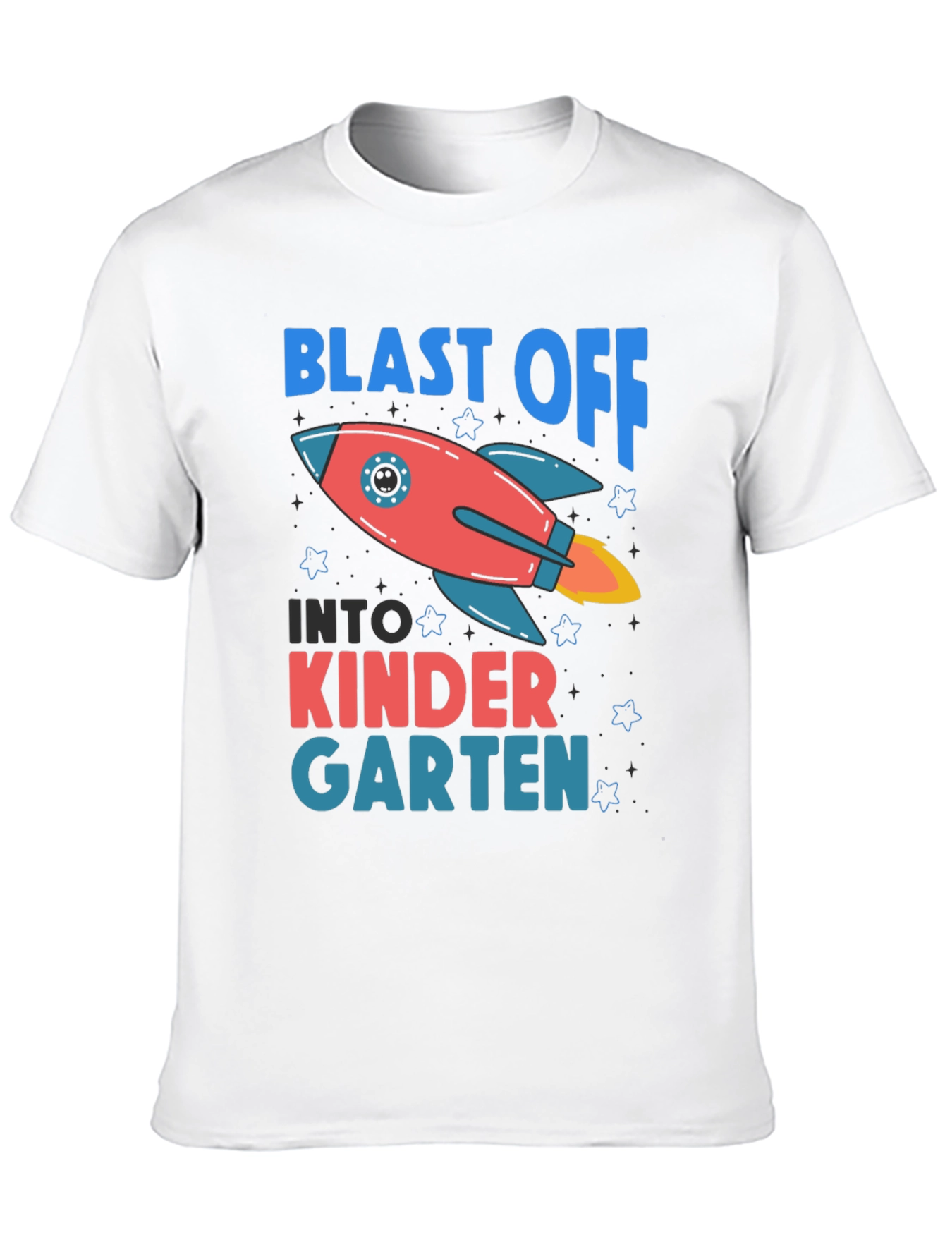 Black Blast Off to Kindergarten T-Shirt view 10