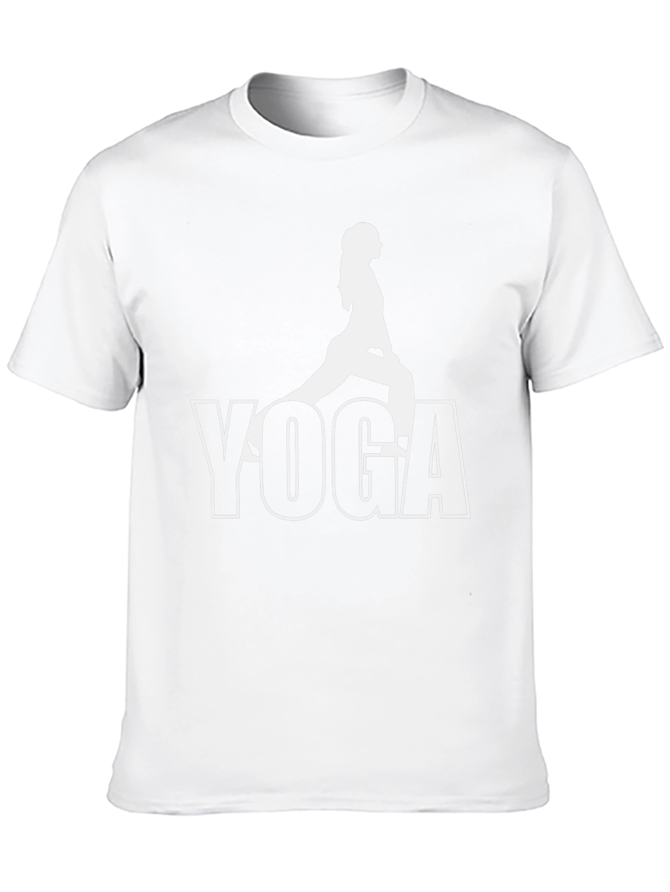 Black Yoga Pose Graphic Tee - Black Unisex T-Shirt view 10