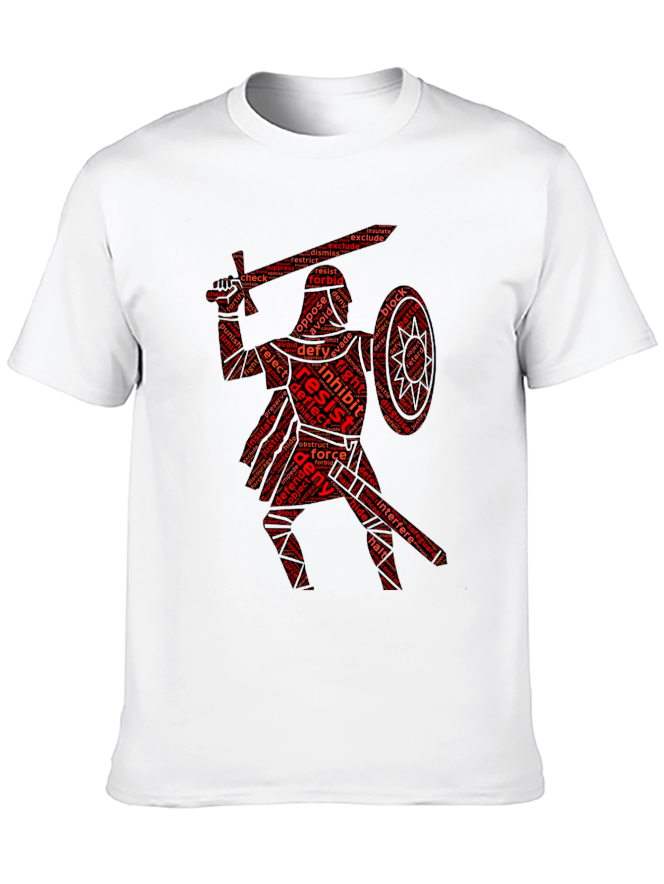 Black Resist Warrior Black T-Shirt view 10